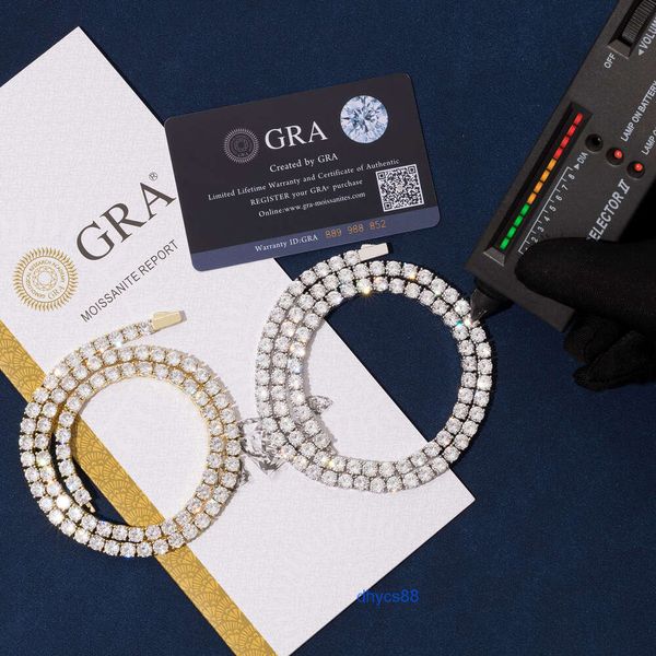 925 silver moissanite bracelet iced out vvs 3mm 4mm tennis spring clasp lab diamond chain necklace
925 silver moissanite bracelet iced out vvs 3mm 4mm tennis spring clasp lab diamond chain necklace