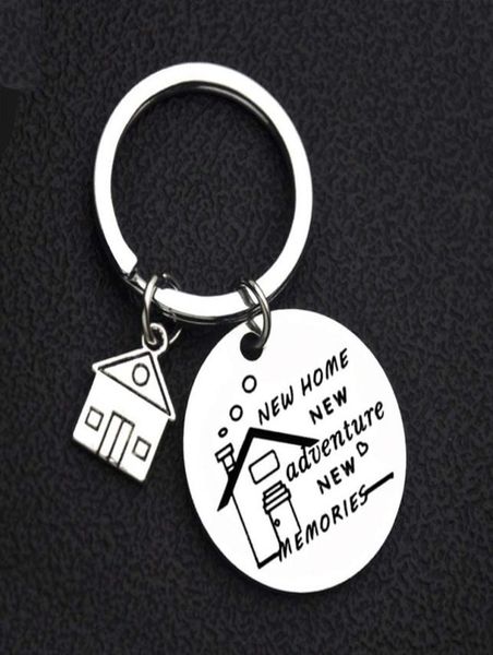 new home new adventures keychains creative house charms titanium stainless steel key chains keyring housewarming gifts7830836, Silver
new home new adventures keychains creative house charms titanium stainless steel key chains keyring housewarming gifts7830836, Silver