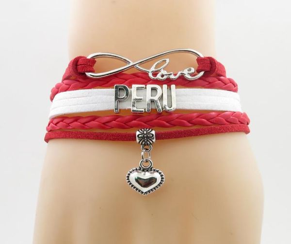 infinity love national peru bracelet heart charm peru national flag bracelet bangle for woman and man jewelry8814713, Golden;silver
infinity love national peru bracelet heart charm peru national flag bracelet bangle for woman and man jewelry8814713, Golden;silver