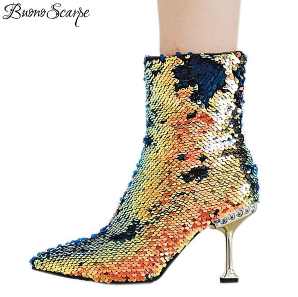 glitter bling bling women ankle boots kitten pearl heel sequined cloth short boots night club girls shoes heels9925403, Black
glitter bling bling women ankle boots kitten pearl heel sequined cloth short boots night club girls shoes heels9925403, Black