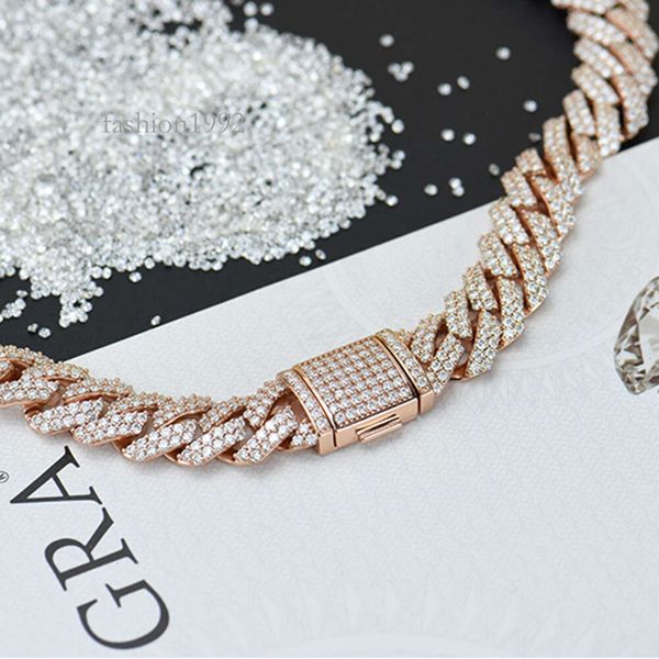 Custom Hip Hop Necklace Sterling Sier 10Mm 12Mm Width Ced Out Vvs 2Rows Moissanite Cuban Link Chain For Men
Custom Hip Hop Necklace Sterling Sier 10Mm 12Mm Width Ced Out Vvs 2Rows Moissanite Cuban Link Chain For Men