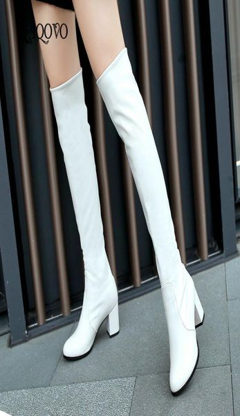 fashion knee high boots womens winter boots thick high heels long boots round slip on spring autumn shoes woman black white y200112811535
fashion knee high boots womens winter boots thick high heels long boots round slip on spring autumn shoes woman black white y200112811535