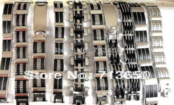 10x design mixed quality men039s fashion stainless steel bracelets whole jewelry lots25833826541508, Black
10x design mixed quality men039s fashion stainless steel bracelets whole jewelry lots25833826541508, Black