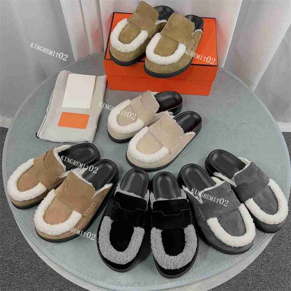 designer slippers go mules slipper women slides thick bottom suede shoes rubber sandal flat sandal boston clogs wrapped toe leather sandal s, Black
designer slippers go mules slipper women slides thick bottom suede shoes rubber sandal flat sandal boston clogs wrapped toe leather sandal s, Black
