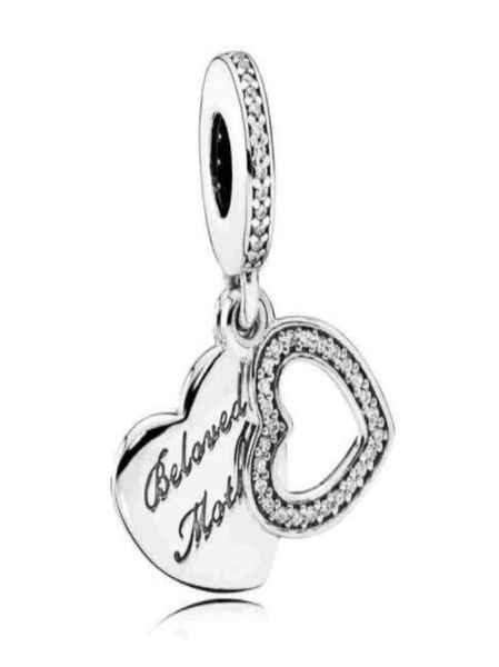 original 925 sterling silver charm pave double heart beloved mother with crystal beads fit bracelet & necklace jewelry2638197, Black
original 925 sterling silver charm pave double heart beloved mother with crystal beads fit bracelet & necklace jewelry2638197, Black