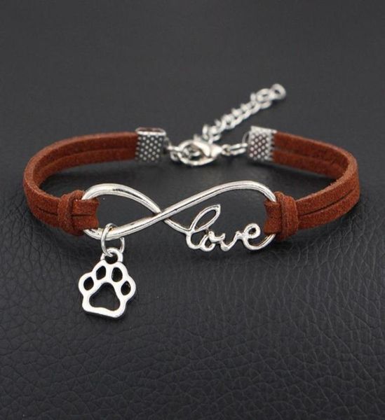 multi colors to choose friends dog paw charms silver heart pendants infinity love leather mixed color velvet rope brac682905373107, Golden;silver
multi colors to choose friends dog paw charms silver heart pendants infinity love leather mixed color velvet rope brac682905373107, Golden;silver