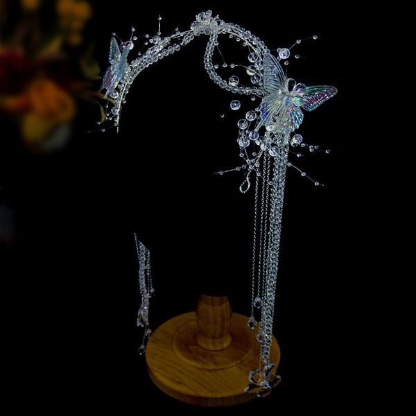 wedding hair jewelry transparent butterfly beads bridal headwear beaded wedding hairband accessories original crystal headwear for women 230, Slivery;golden
wedding hair jewelry transparent butterfly beads bridal headwear beaded wedding hairband accessories original crystal headwear for women 230, Slivery;golden