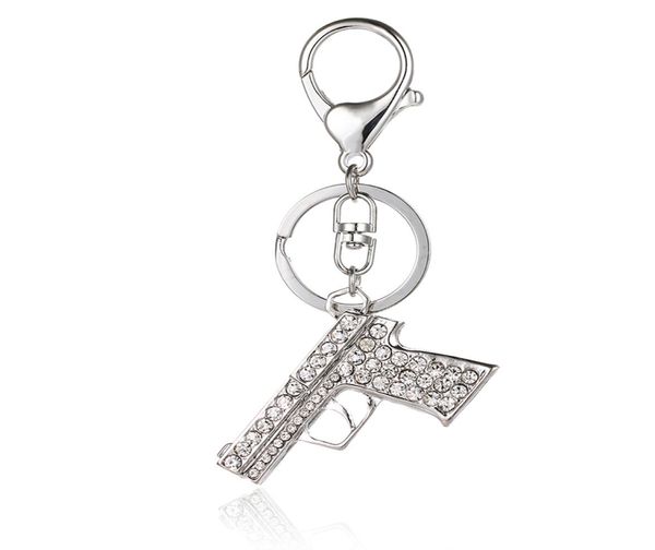fashion silver color lobster clasp key rings dangle rhinestone gun charm metal keychains for men key accessories7385611
fashion silver color lobster clasp key rings dangle rhinestone gun charm metal keychains for men key accessories7385611