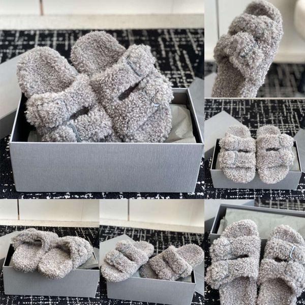 designer women fur sandals wool embroidery winter slippers rubber autumn warm snow slides eu 35-41 with box no470, Black
designer women fur sandals wool embroidery winter slippers rubber autumn warm snow slides eu 35-41 with box no470, Black