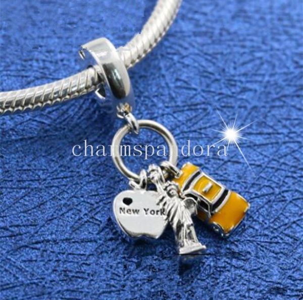 fashion jewelry 925 sterling silver new york highlights dangle bead with enamel fit european charm bracelet & necklace1097633, Black
fashion jewelry 925 sterling silver new york highlights dangle bead with enamel fit european charm bracelet & necklace1097633, Black