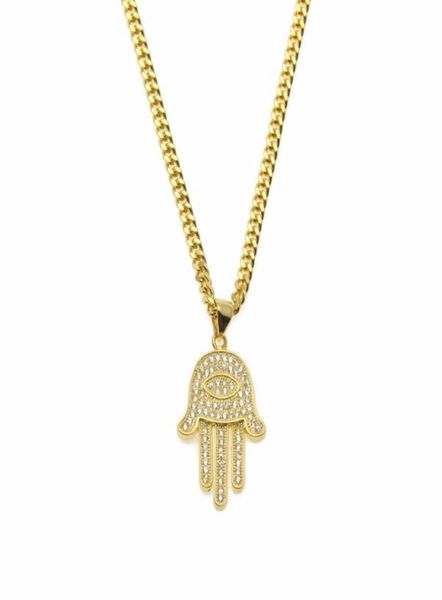 pendant necklaces gold silver fatima hamsa hand bling cz iced out charm cuban chain for women mens hip hop jewelry5871930
pendant necklaces gold silver fatima hamsa hand bling cz iced out charm cuban chain for women mens hip hop jewelry5871930
