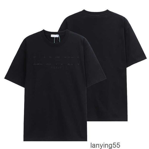 2023 designer t shirts lanvins men's womens short sleeve tees summer cotton luxury casual loose crew neck t-shirt high street fashion 1, White;black
2023 designer t shirts lanvins men's womens short sleeve tees summer cotton luxury casual loose crew neck t-shirt high street fashion 1, White;black