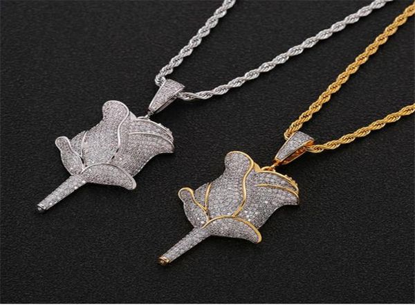 hip hop rose flower pendant necklace with rope chain iced out cubic zircon bling men jewelry4364301, Silver
hip hop rose flower pendant necklace with rope chain iced out cubic zircon bling men jewelry4364301, Silver