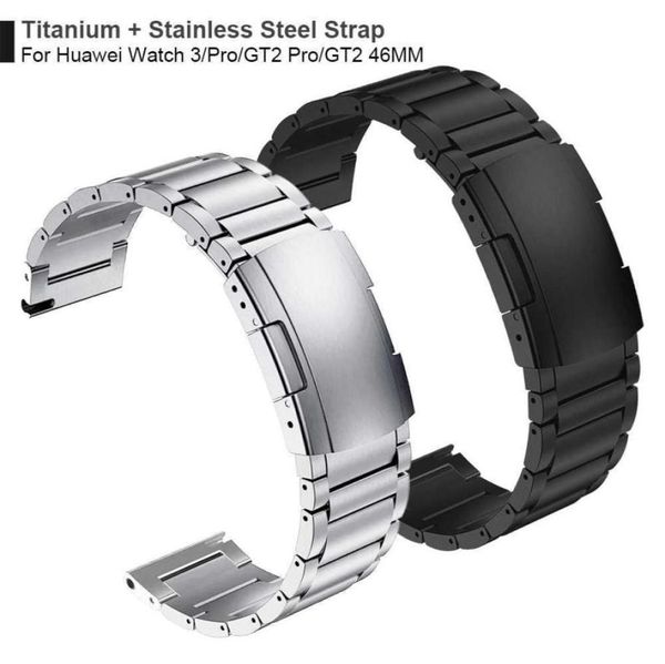 titanium steel clasp strap for huawei watch 3 band gt 2 pro gt2 watchband for honor magicwatch2 46mm gs pro bracelet wristband h9969045, Silver
titanium steel clasp strap for huawei watch 3 band gt 2 pro gt2 watchband for honor magicwatch2 46mm gs pro bracelet wristband h9969045, Silver
