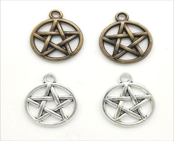 100pcs pentagram alloy charms pendant retro jewelry making diy keychain ancient silver bronze pendant for bracelet earrings 20x15621294, Bronze;silver
100pcs pentagram alloy charms pendant retro jewelry making diy keychain ancient silver bronze pendant for bracelet earrings 20x15621294, Bronze;silver