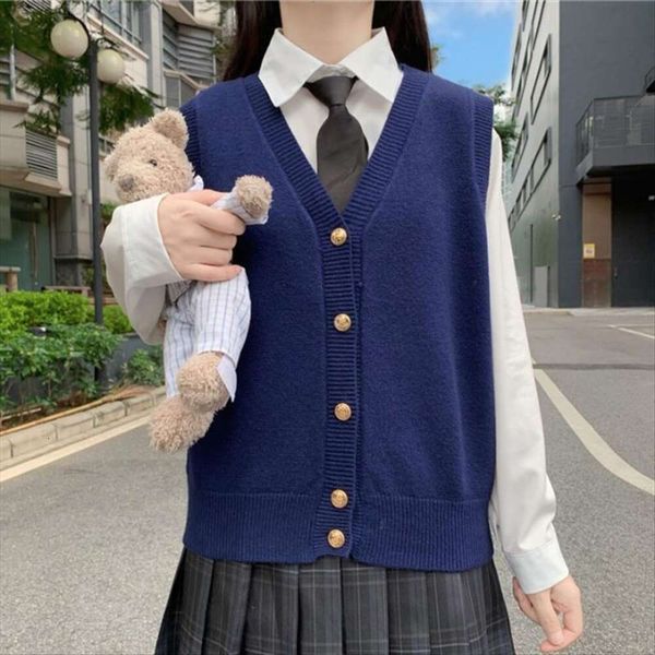 knitted vest for women autumn japanese style loose outer wear v neck sleeveless lazy thin sweater, Black;white
knitted vest for women autumn japanese style loose outer wear v neck sleeveless lazy thin sweater, Black;white