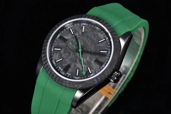 sbf factory produces dayjust series men's fashion mechanical watch carbon fiber dial sapphire glass green rubber strap folding buckle a, Slivery;brown
sbf factory produces dayjust series men's fashion mechanical watch carbon fiber dial sapphire glass green rubber strap folding buckle a, Slivery;brown