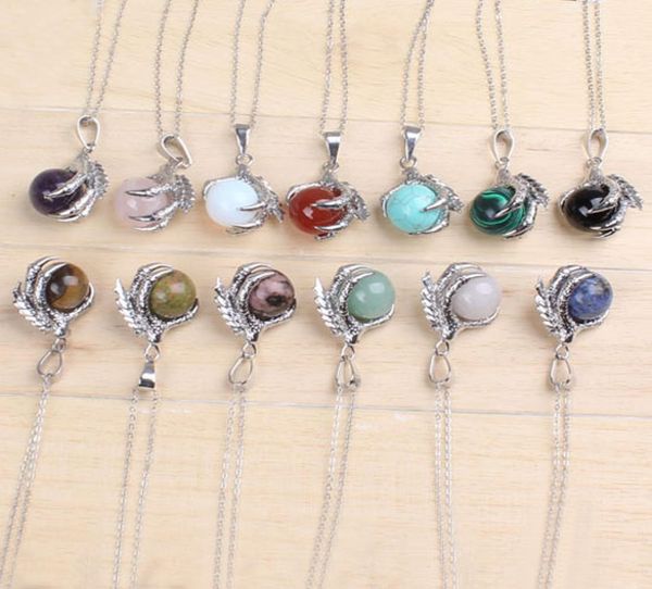 whole classic silver plated chain mixed stone dragon claw round beads pendant necklace jewelry k37681598347
whole classic silver plated chain mixed stone dragon claw round beads pendant necklace jewelry k37681598347