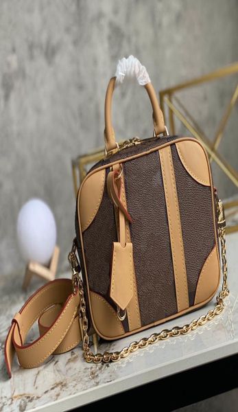 designer handbag valisette souple bb lady crossbody bags coffee grid with box6249176