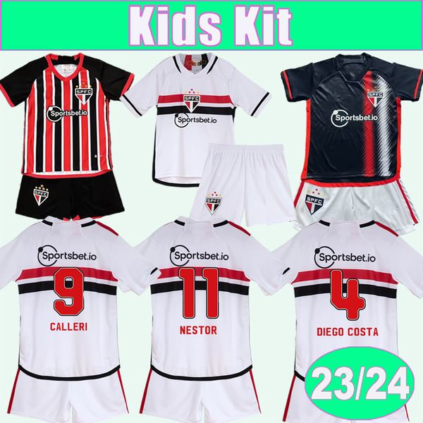 23 24 sao paulo kids kit soccer jerseys arboleda calleri gabriel nestor diego costa home away 3rd child suit football shirt short sleeve uni, Black
23 24 sao paulo kids kit soccer jerseys arboleda calleri gabriel nestor diego costa home away 3rd child suit football shirt short sleeve uni, Black
