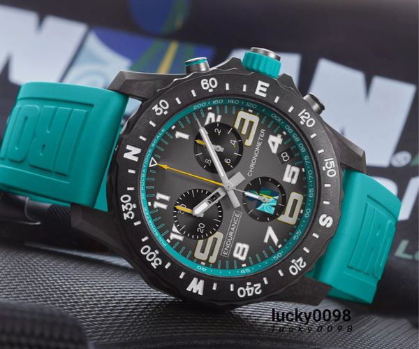 luxury mens watch quartz endurance pro avenger chronograph 44mm watches multiple colors rubber men watches glass wristwatches, Slivery;brown
luxury mens watch quartz endurance pro avenger chronograph 44mm watches multiple colors rubber men watches glass wristwatches, Slivery;brown