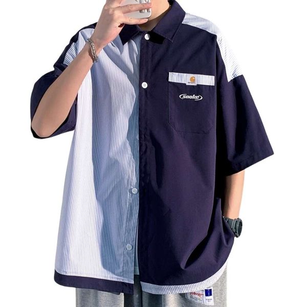 men's designer carharts fashion new high-quality autumn new splicing short-sleeved shirts are loose and men and women's wear, Black;brown
men's designer carharts fashion new high-quality autumn new splicing short-sleeved shirts are loose and men and women's wear, Black;brown