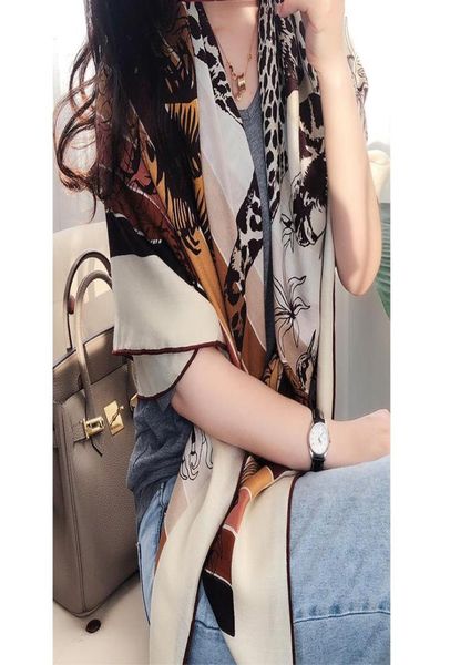 30 silk 70 cashmere scarf for women fashion 140140 french retro leopard print square scarf autumn winter office shawl8093285, Blue;gray
30 silk 70 cashmere scarf for women fashion 140140 french retro leopard print square scarf autumn winter office shawl8093285, Blue;gray