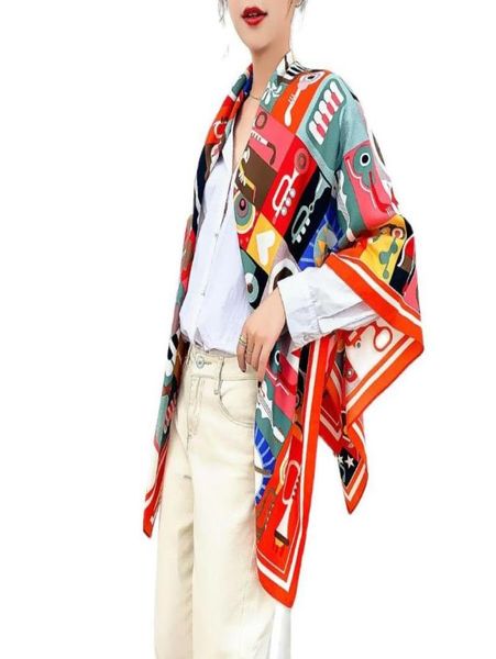 scarves twill silk scarf women samba oversized square echarpes foulards femme wrap bandanas 130 130cmscarves3322803, Blue;gray
scarves twill silk scarf women samba oversized square echarpes foulards femme wrap bandanas 130 130cmscarves3322803, Blue;gray