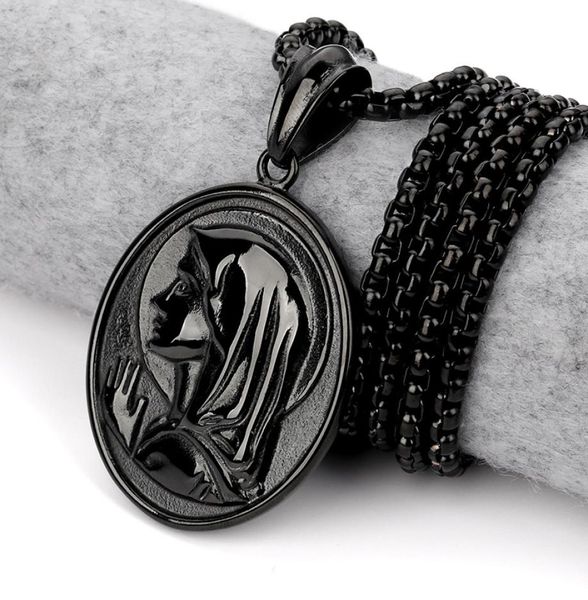 fashion men necklaces blessed virgin mary pendant black stainless steel jewelry hip hop chain punk micro rock rap necklace7472030, Silver
fashion men necklaces blessed virgin mary pendant black stainless steel jewelry hip hop chain punk micro rock rap necklace7472030, Silver
