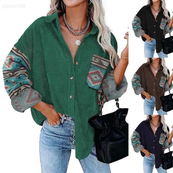 2023 autumn/winter new printed long sleeved shirt large women's coat polo loose jacket6cyu, White
2023 autumn/winter new printed long sleeved shirt large women's coat polo loose jacket6cyu, White