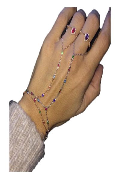 2018 women slave bracelet with ring rose gold silver plated colorful bezel cz link chain hand jewelry behomia rainbow fashion brac9816123, Golden;silver
2018 women slave bracelet with ring rose gold silver plated colorful bezel cz link chain hand jewelry behomia rainbow fashion brac9816123, Golden;silver