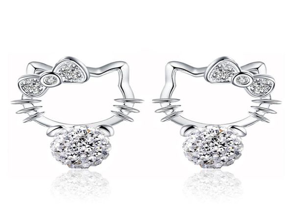 s925 sterling silver earrings cute sweet kitt cat designer stud earrings with crystal cz diamond pearl jewelry for women4002335, Golden;silver
s925 sterling silver earrings cute sweet kitt cat designer stud earrings with crystal cz diamond pearl jewelry for women4002335, Golden;silver
