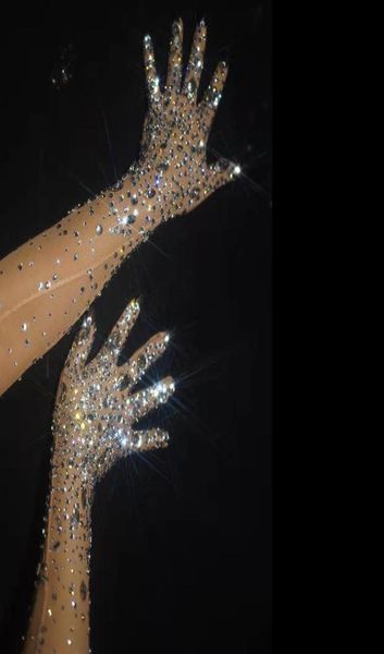 fashion stretch rhinestone gloves women sparkling crystal mesh perspective long gloves nightclub dancer singer stage accessories c5627206, Blue;gray
fashion stretch rhinestone gloves women sparkling crystal mesh perspective long gloves nightclub dancer singer stage accessories c5627206, Blue;gray