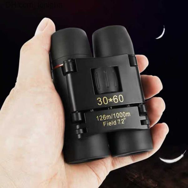 Telescopes Small Powerful Binoculars Long Range Telescope Zoom 30x60 Camping Equipment Monocular for Outdoor Hunting Bird Watching Travel Q230907