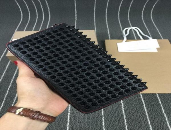 luxurys spiked clutch bags for women men wallets patent real leather mixed color rivets bag clutches lady long purses with spikes 3952572, Red;black
luxurys spiked clutch bags for women men wallets patent real leather mixed color rivets bag clutches lady long purses with spikes 3952572, Red;black
