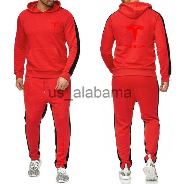 men's tracksuits 2023 spring autumn tesla print outdoor sports slim fit hooded hoodies fashion casual drawstring sweatpants x0907, Gray
men's tracksuits 2023 spring autumn tesla print outdoor sports slim fit hooded hoodies fashion casual drawstring sweatpants x0907, Gray
