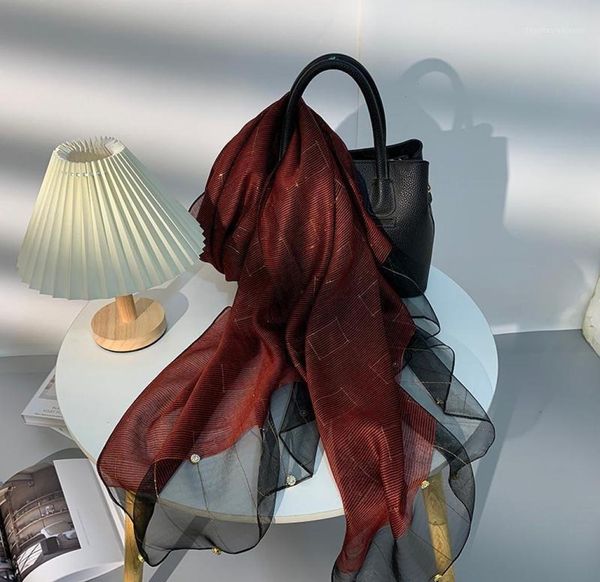 scarves arrival silk scarf for women luxury pashmina lady shawl pearl foulard beach stoles bandana 2021 1pc retail2562927, Blue;gray
scarves arrival silk scarf for women luxury pashmina lady shawl pearl foulard beach stoles bandana 2021 1pc retail2562927, Blue;gray