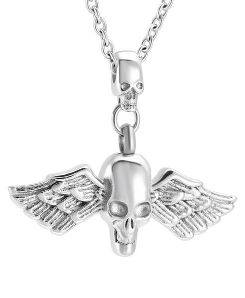 zzl130 eternal wing skull head design cool men necklace funeral urn ash holder cremation jewelry pendant for ashes4482880, Silver
zzl130 eternal wing skull head design cool men necklace funeral urn ash holder cremation jewelry pendant for ashes4482880, Silver