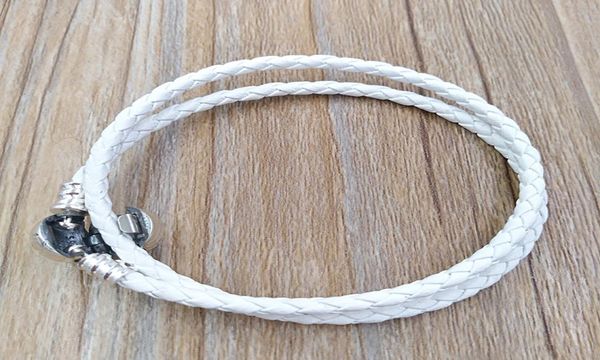 ivory white braided double-leather charm bracelet authentic 925 silver fits european style jewelry charms beads handmade andy jewel 590745ci, Golden;silver
ivory white braided double-leather charm bracelet authentic 925 silver fits european style jewelry charms beads handmade andy jewel 590745ci, Golden;silver