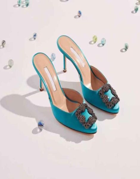 women sandal pump dress shoes high heels manolosblahniks low heel hangisimu satin jewel buckle mules slide sandals pointy toe2410148, Black
women sandal pump dress shoes high heels manolosblahniks low heel hangisimu satin jewel buckle mules slide sandals pointy toe2410148, Black