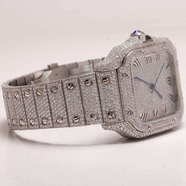 tter pass big face mechanical belt iced out mens bezel sier vs chrono custom with box moissanite bling diamon, Silver
tter pass big face mechanical belt iced out mens bezel sier vs chrono custom with box moissanite bling diamon, Silver