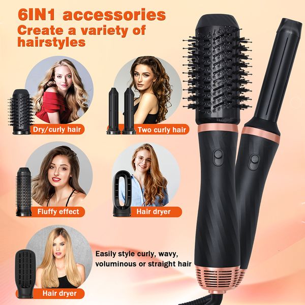 hair dryers professional 6 in 1 dryer air brush automatic curler volumizer curling iron straightener comb salon styling tools 230906
hair dryers professional 6 in 1 dryer air brush automatic curler volumizer curling iron straightener comb salon styling tools 230906
