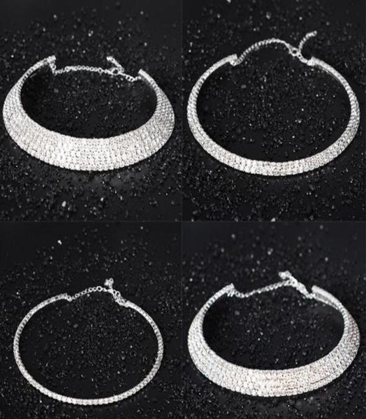 10pcslot crystal rhinestone bride choker wedding necklace for woman fashion jewelry gift craft chokers w00853490685, Golden;silver
10pcslot crystal rhinestone bride choker wedding necklace for woman fashion jewelry gift craft chokers w00853490685, Golden;silver