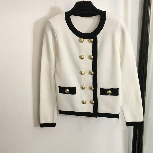 new spring autumn knitted jackets long sleeve crew neck double breasted women knit sweater coat with gold buttons fashion slim, Black;brown
new spring autumn knitted jackets long sleeve crew neck double breasted women knit sweater coat with gold buttons fashion slim, Black;brown