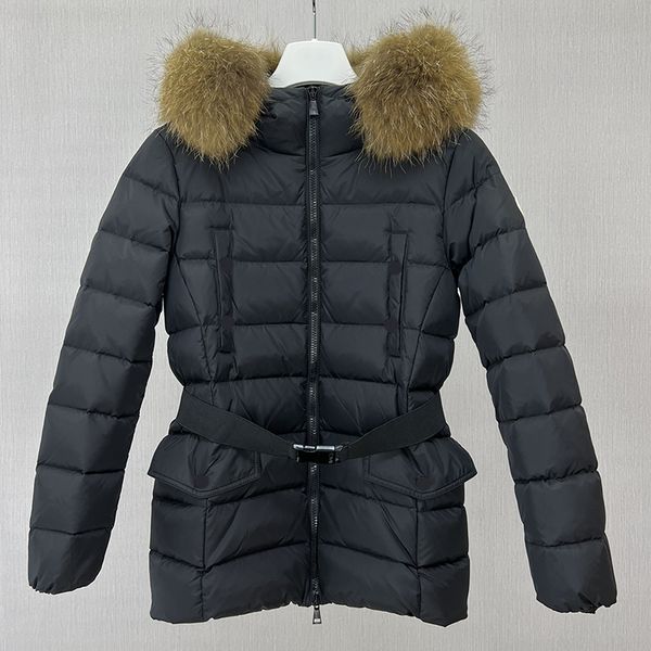 designer womens winter coat embroidery badge mid length fox fur collar hooded waist fit puffer jacket winter thickened warm women coat jacke, Black
designer womens winter coat embroidery badge mid length fox fur collar hooded waist fit puffer jacket winter thickened warm women coat jacke, Black