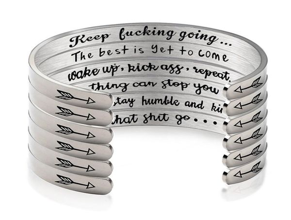 bangle bracelet for women birthday gifts color silver concise inspirational bracelets bangles for women engraved mantra cuff bangl9030681, Black
bangle bracelet for women birthday gifts color silver concise inspirational bracelets bangles for women engraved mantra cuff bangl9030681, Black