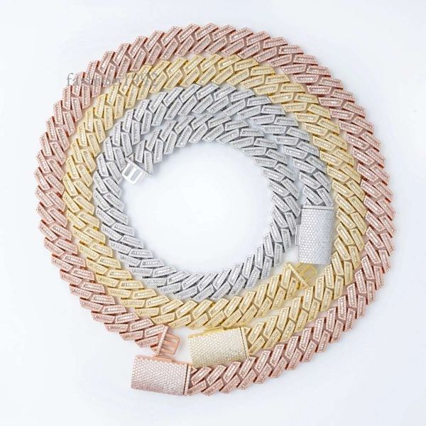 Aaa Gems Baguette Necklace Iced Out Diamond Hip Hop Jewelry 18Mm Cuban Chain Links Sier/ 10K Men Cuban Link Chain Necklace
Aaa Gems Baguette Necklace Iced Out Diamond Hip Hop Jewelry 18Mm Cuban Chain Links Sier/ 10K Men Cuban Link Chain Necklace