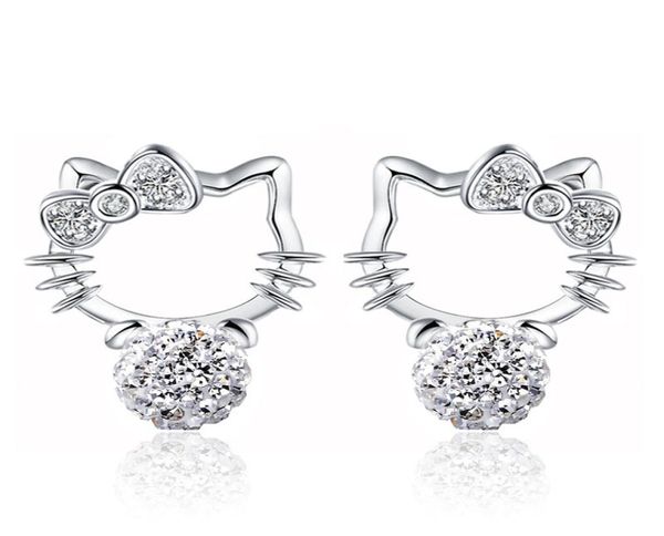 s925 sterling silver stud earrings cute sweet kitty cat animal designer earring earings ear rings with crystal cz diamond pearl je7739472, Golden;silver
s925 sterling silver stud earrings cute sweet kitty cat animal designer earring earings ear rings with crystal cz diamond pearl je7739472, Golden;silver