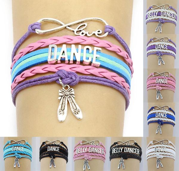 10pclot infinity love dance belly dancer charm wrap bracelets pink gifts bracelets leather custom women men bracelet jewelry9459401, Golden;silver
10pclot infinity love dance belly dancer charm wrap bracelets pink gifts bracelets leather custom women men bracelet jewelry9459401, Golden;silver