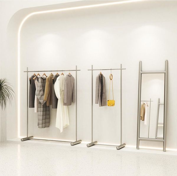clothing store display rack floor type stainless steel clothes hanger hanging net red women039s clothing goods on the5685535, Silver
clothing store display rack floor type stainless steel clothes hanger hanging net red women039s clothing goods on the5685535, Silver